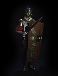 Image of soldier in ancient Roman armour